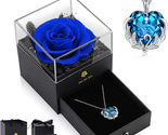 Mothers Day Gifts for Mom from Daughter Son, Preserved Real Rose with Cr... - £16.63 GBP