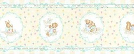 Baby Animal Nursery Wallpaper Border Bear Bunny Infant 10 Yards Carter&#39;s... - £13.14 GBP