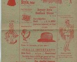 Commonwealth Country Club Gay 90&#39;s Party Flyer 1948 - $27.76