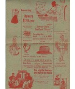 Commonwealth Country Club Gay 90&#39;s Party Flyer 1948 - £21.68 GBP