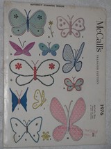McCall&#39;s Pattern 1976 Butterfly Transfers for Applique &amp; Embroidering Vi... - $7.85