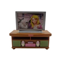 2008 Fisher-Price Loving Family Dollhouse Flat Screen TV on Stand - $4.90