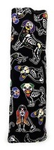 Black Skeleton Sugar Skull Puppy Dog Car Seat Belt Cover, Universal Xray Rainbow - £10.14 GBP