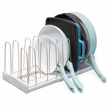 YouCopia StoreMore Expandable Cookware Rack Adjustable Pan Organizer for Kitchen - £59.43 GBP