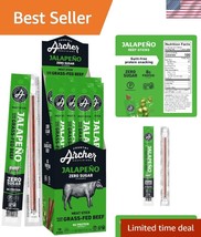Healthy Gluten-Free Jalapeno Beef Sticks - Bulk Pack of 18, Paleo &amp; Keto... - $980.80 MXN