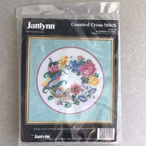 Janlynn Counted Cross Stitch Kit #125-49 Bluebird Floral New - £22.58 GBP