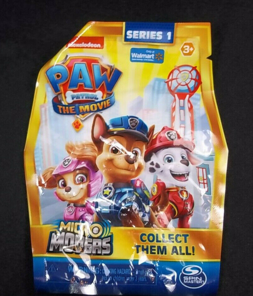 Paw Patrol the Movie Series 1 Micro Movers open blind bag Choose from Menu