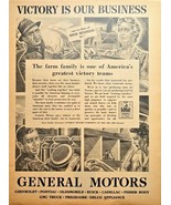 1944 GENERAL MOTORS-Farming-Farms-America Greatest Victory Vintage Print... - $10.49