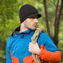 SEWER HNYP Men Daily Hat Warm Winter Hat Knitted Skull Black Soft Stretchy - $17.99