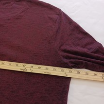Marc Anthony Slim Fit Men's Burgundy Long Sleeve T-Shirt Size X-Large image 9