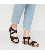 TIMBERLAND WOMEN&#39;S MALIBY WAVES ORTHOLITE SANDAL BUCKLE OILED LEATHER A1MR3 - $150.90 CAD