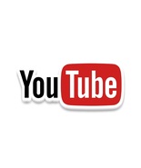 YouTube Logo Sticker Vinyl Decal Waterproof - $4.50+