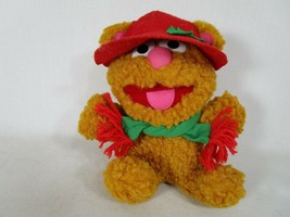 1987 McDonald&#39;s Baby Fozzie Bear Muppets Christmas Plush Toy Jim Henson Vtg Gift - £7.75 GBP