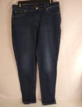 Jennifer Lopez Dark Wash Distressed Whiskered Skinny Jeans Size 10 - $20.47 CAD