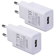 European Charger Adapter 2-Pack 5V/2A Eu Charger Plug Power Adapter For ... - £13.41 GBP