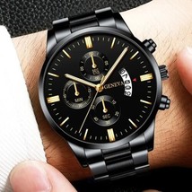 Geneva Men&#39;s Quartz Stainless Steel Wrist Watch Brand New Fast Free Ship... - £11.87 GBP