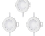 GETINLIGHT LED Puck Lights Kit, 3 Pack, Plug in, Under Cabinet Lighting,... - $41.99
