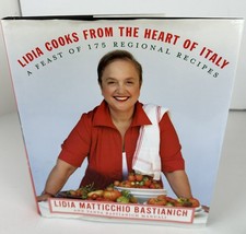 Cookbook  Lidia Cooks from the Heart of Italy 175 Regional Recipes Hardcover - £7.49 GBP