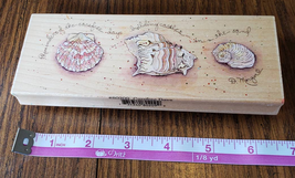 Carefree Days Rubber Stamp D Morgan Stamps Happen Seashells - £11.60 GBP