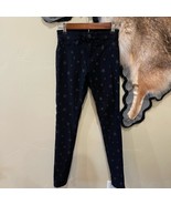 YMI Black Star Print Skinny Pants Jeggings Size 0 Stretchy - $14.00