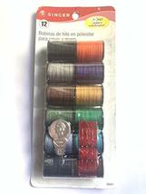 Singer All Purpose Polyester Dark Hand Thread Set - 12-pack in Assorted Colors - £7.90 GBP