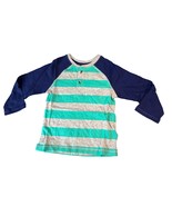 Spotted Zebra Shirt Boys 2T Striped Cotton Long Sleeve Button Crew Neck ... - $9.49