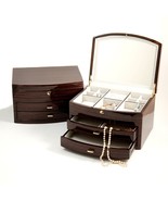 Bey-Berk International BB594EBN Lacquered Ebony Zebra Wood Jewelry Box - £212.34 GBP