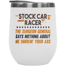 Make Your Mark Design Stock Car Racer. Cool 12oz Insulated Wine Tumbler for Driv - £22.15 GBP