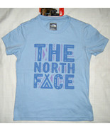 The North Face Girls SS Graphic T T-Shirt Blue Size XS 6 - £8.59 GBP