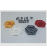 NEW - SETTLERS OF CATAN - FULL SET BOARD GAME PIECES + HOLDER!  CUSTOM C... - €15,86 EUR