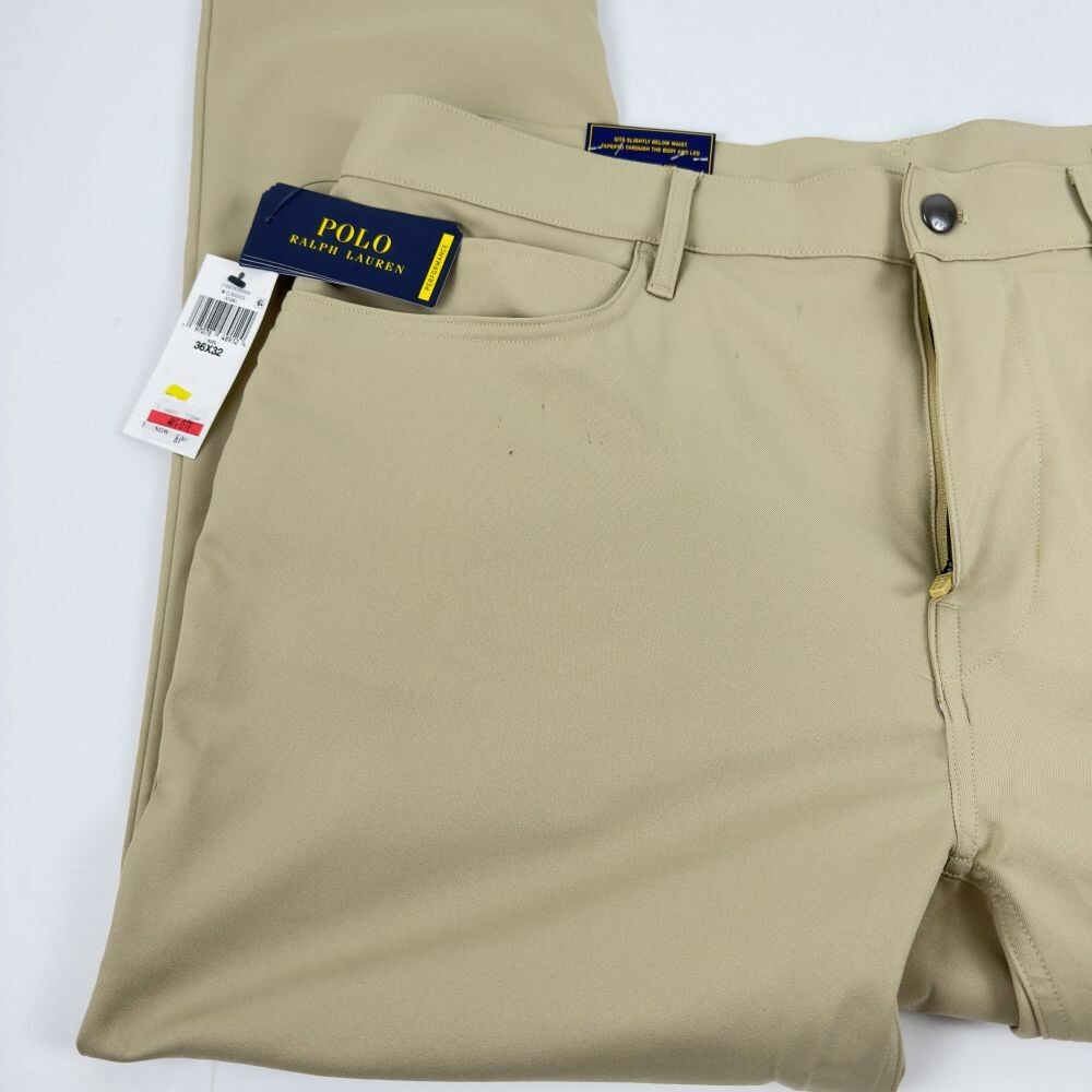Polo Ralph Lauren Chinos Men's 36x32 Khaki Active-Fit Performance Golf Pants Item image 6
