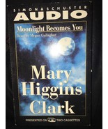 MOONLIGHT BECOMES YOU - Mary Higgins Clark - Audio Books 2 Cassettes - $15.95