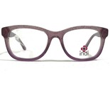 Indi KG 7000 PU Kinder Brille Rahmen Klar Violett Rosa Glitter 45-15-130 - $23.00