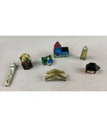 Vintage Oriental Ceramic Hand Made Painted Minatare Village Pieces - $104.48 CAD
