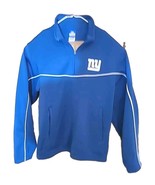 Reebok New York Giants Quarter-Zip Pullover Mens Medium Jacket NFL Team ... - $28.40