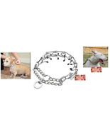 SMALL DOG CHOKE PRONG Pinch Rubber Tip No-Pull TRAINING 14&quot; COLLAR Adjus... - $18.99