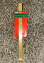 Christmas House 14" Gold Color Over The Door Wreath Hanger With Hook-NEW-SHIP24H - $8.32
