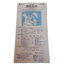 Vintage 1982 World Aeronautical Chart Canada WAC D-13 - £8.79 GBP