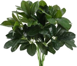 Gtidea Artificial Shrubs Plants Fake Silk Schefflera Bushes Real Touch Faux - £23.62 GBP