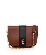 Goyet Della Shoulder and Handbag - Tan &amp; Black Stripes - $15.90