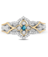 Enchanted Disney rings,Jasmine Swiss Blue CZ Rings,engagement rings,gift... - £99.93 GBP