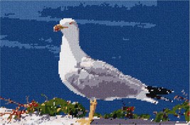 Pepita needlepoint canvas: Seagull, 12&quot; x 8&quot; - $86.00+