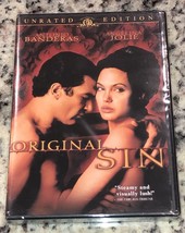 Original Sin (DVD, 2002, UNRATED) Antonio Banderas Angelina Jolie New Sealed - £4.73 GBP