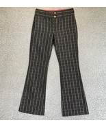 Alice Olivia Pants Womens 6 Black Bootcut Check Bell Bottom Casual Trous... - £34.41 GBP