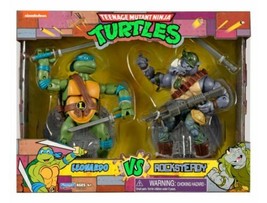 NEW SEALED 2021 Playmates TMNT Leonardo vs Rocksteady Action Figure Walmart - $64.34