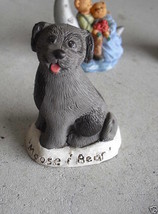 Unique 1990 Moose &amp; Bear Dog Figurine LOOK - £14.02 GBP