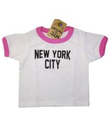 Girls Toddler John Lennon Ringer New York City T-Shirt Tee 2T 3T 4T 5/6T... - £11.16 GBP+