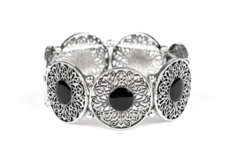 Paparazzi Painted Garden Black Bracelet - New - £3.55 GBP