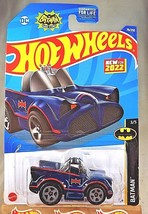 2022 Hot Wheels #78 Batman 3/5 Tooned CLASSIC TV SERIES BATMOBILE Blue w... - £4.07 GBP