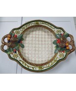 FITZ AND FLOYD HOME FRAGANCE OVAL TRAY BOWL HANDLES 3 X 15 X 11&quot; NO BOX ... - $94.05